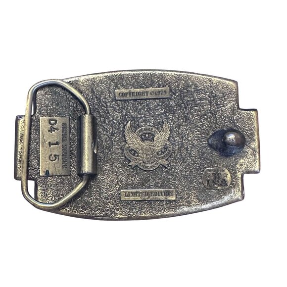 Vtg Belt Buckle Nurnberg Solid Brass 1970s USA Made 3.25" x 2.5" Rare Find - Picture 2 of 2